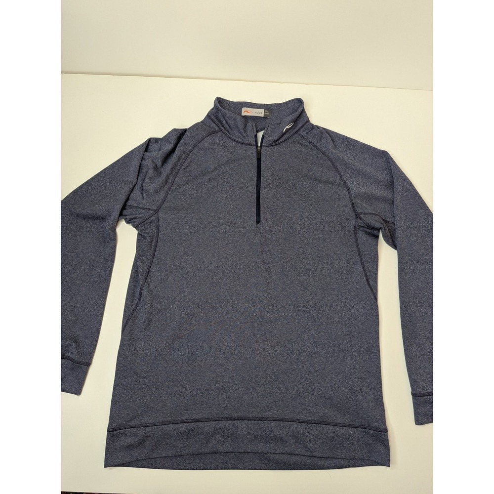 KJUS Golf Half Zip Performance Pullover Mens 50 Medium Blue Active